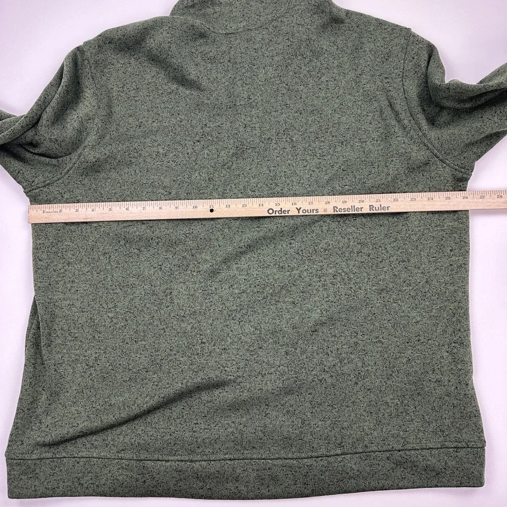 Eddie Bauer Radiator Fleece Sweater Mens 2XL Green T Snap Pullover Outdoor